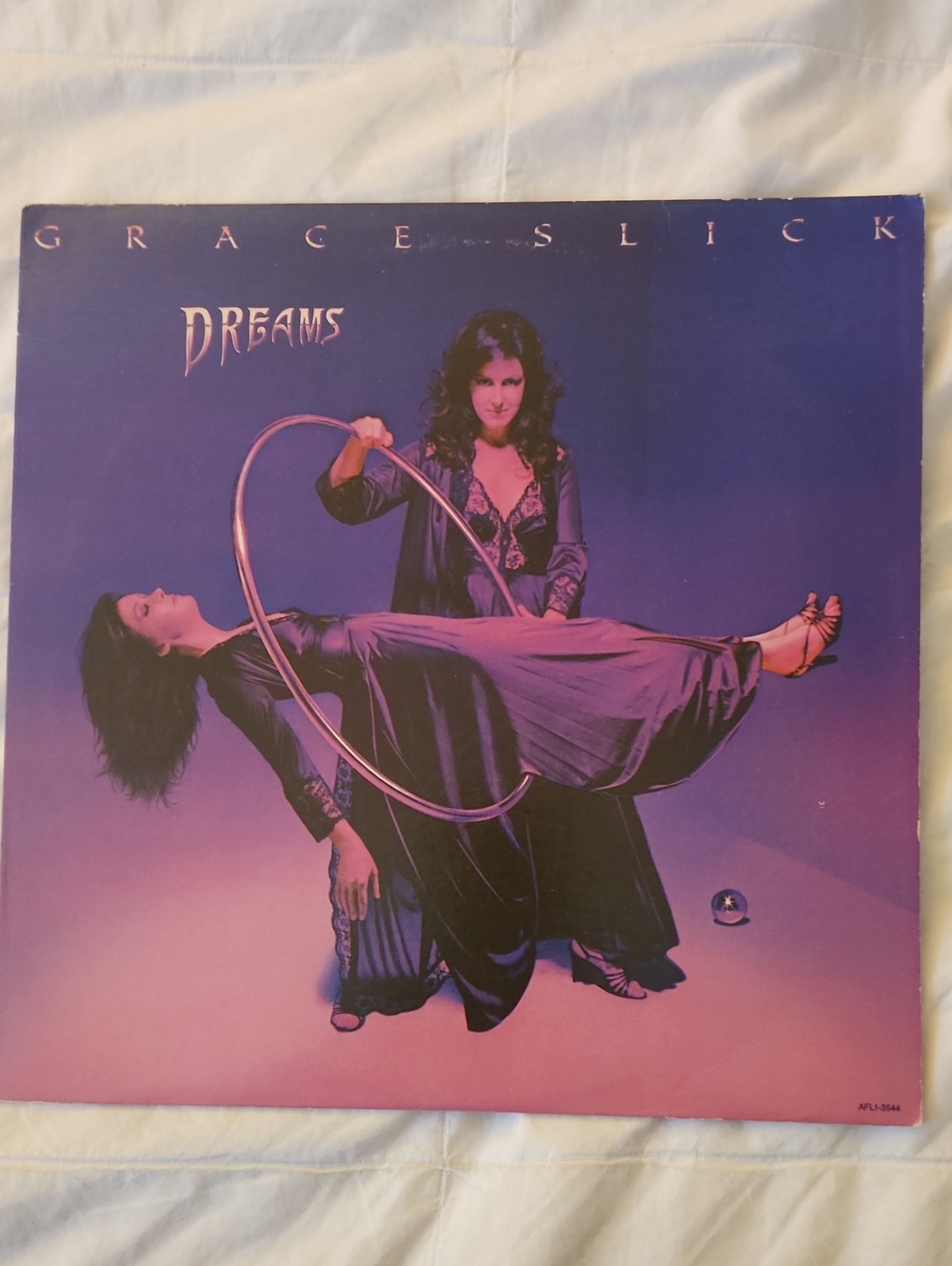 Dreams Album Cover by Grace Slick - Purple Gradient Artwork VG++ On Wall Display